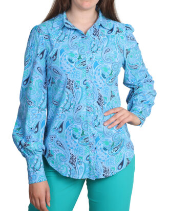 Blouse Pofmouw Blue Paisley