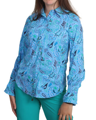 Blouse Blue Paisley